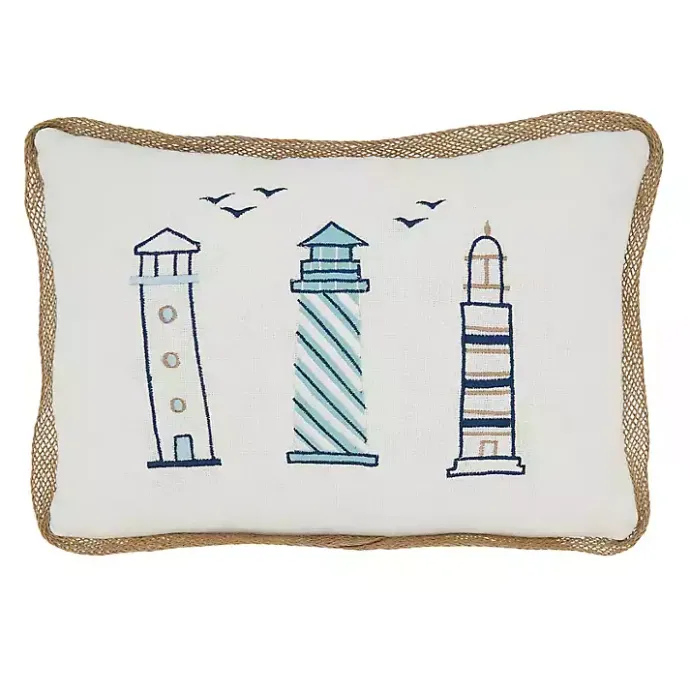 Sale Kirklands Home Lighthouse Harmony Lumbar Pillow