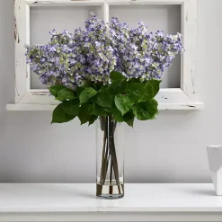Hot Kirklands Home Lilac Arrangement in Glass Vase