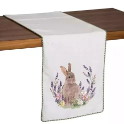 New Kirklands Home Lilac Bunny Rabbit Table Runner