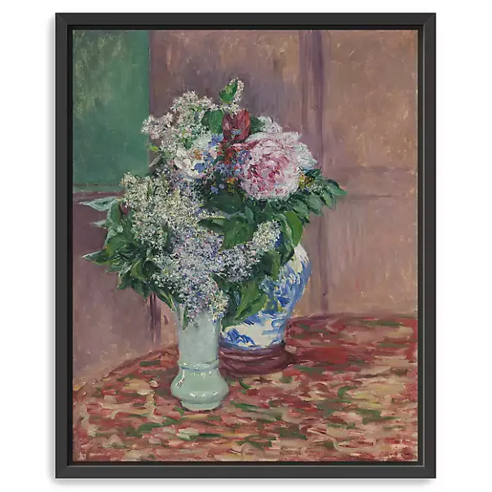 New Kirklands Home Lilacs and Peonies Framed Canvas Art Print