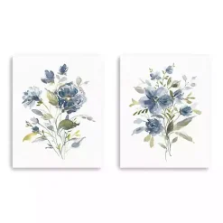 Best Kirklands Home Linen Botanical Navy 2-pc. Canvas Art Prints