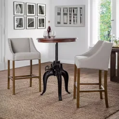 Online Kirklands Home Linen Castaic Barstool Tan