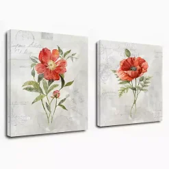 Hot Kirklands Home Linen Peony Giclee Canvas Art Prints, Set of 2