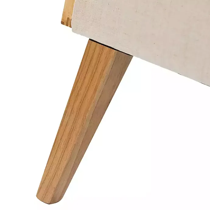 Hot Kirklands Home Linen Upholstered Accent Chair Ivory