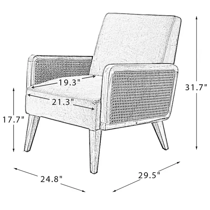 Hot Kirklands Home Linen Upholstered Accent Chair Ivory