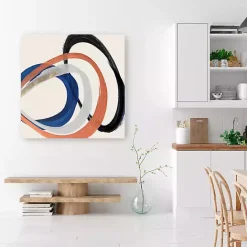 Hot Kirklands Home Linked Up Abstract Canvas Art Print, 40x40 in.