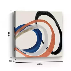 Hot Kirklands Home Linked Up Abstract Canvas Art Print, 40x40 in.