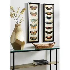 Online Kirklands Home Literary Butterflies Framed Art Prints, Set of 2