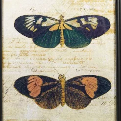 Online Kirklands Home Literary Butterflies Framed Art Prints, Set of 2