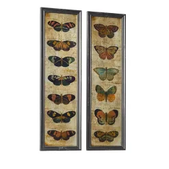 Online Kirklands Home Literary Butterflies Framed Art Prints, Set of 2