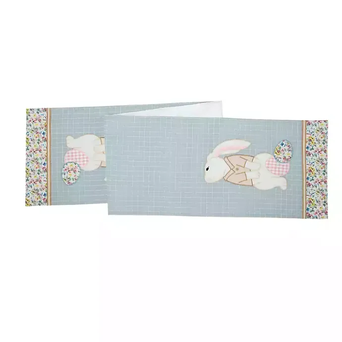 Clearance Kirklands Home Little Bunny Table Runner Blue
