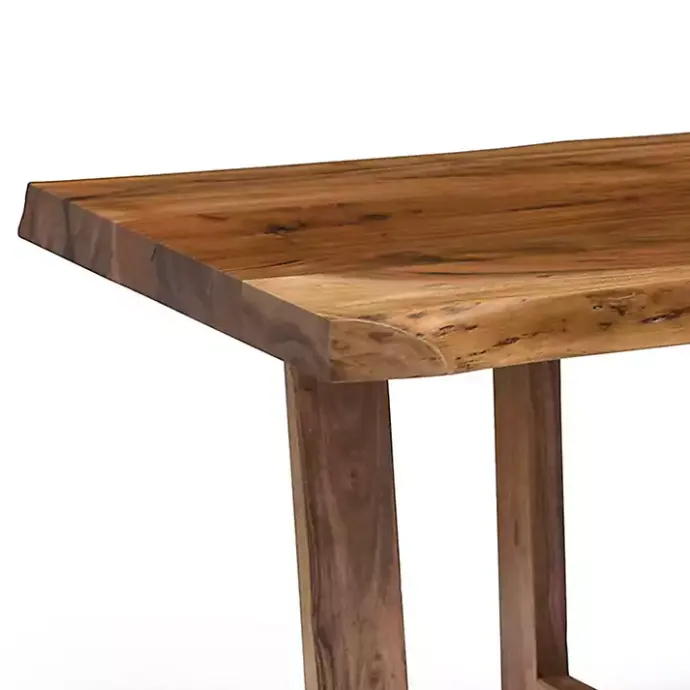 Clearance Kirklands Home Live Edge Coffee Table with Crossed Legs, 42 in. Tan