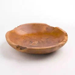 Online Kirklands Home Live Edge Teak Wood Decorative Bowl Brown
