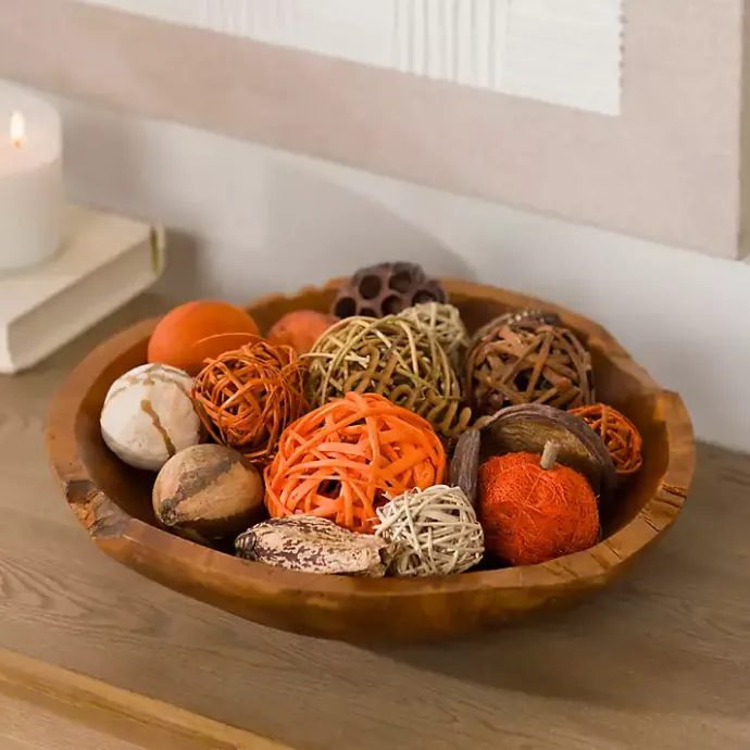 Online Kirklands Home Live Edge Teak Wood Decorative Bowl Brown