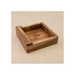 Clearance Kirklands Home Live Edge Wood Napkin Holder Brown