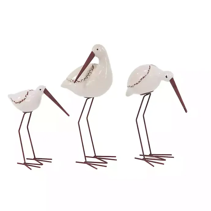 Online Kirklands Home Long Beak Stoneware Bird Figurines, Set of 3 White