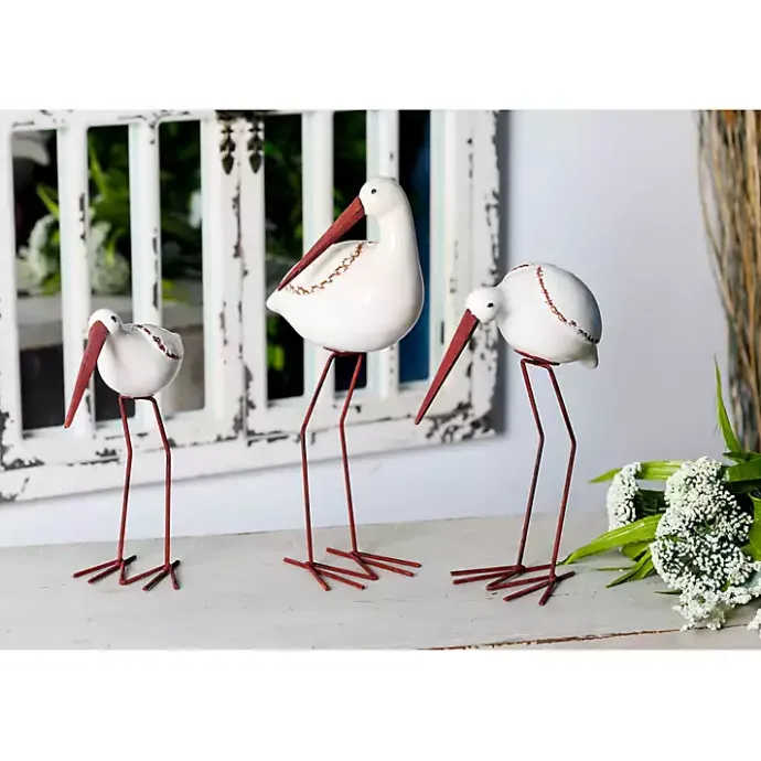 Online Kirklands Home Long Beak Stoneware Bird Figurines, Set of 3 White
