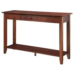 Sale Kirklands Home Long Single Drawer Console Table Brown