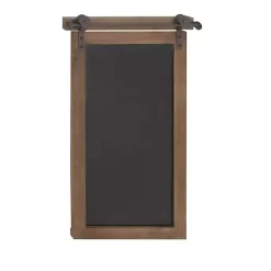 Discount Kirklands Home Long Wood and Metal Frame Chalkboard