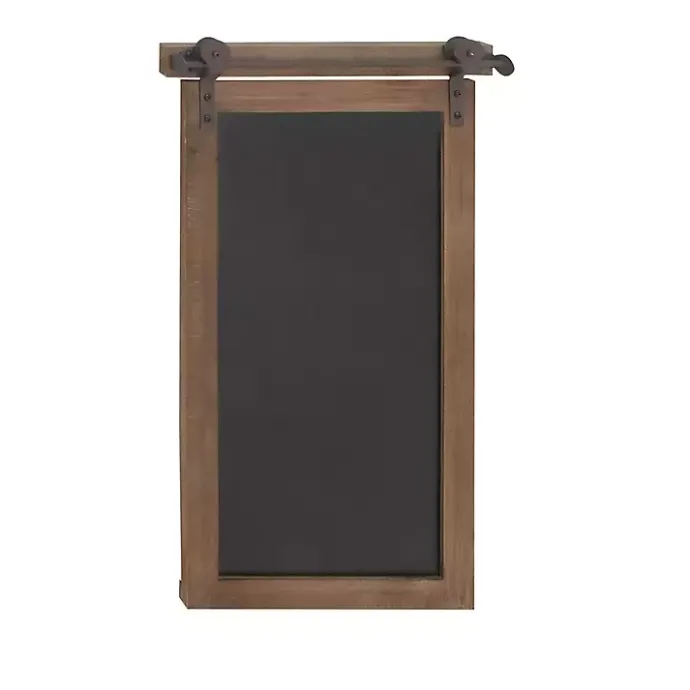 Discount Kirklands Home Long Wood and Metal Frame Chalkboard