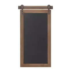 Discount Kirklands Home Long Wood and Metal Frame Chalkboard