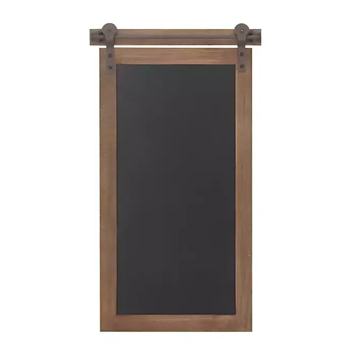 Discount Kirklands Home Long Wood and Metal Frame Chalkboard