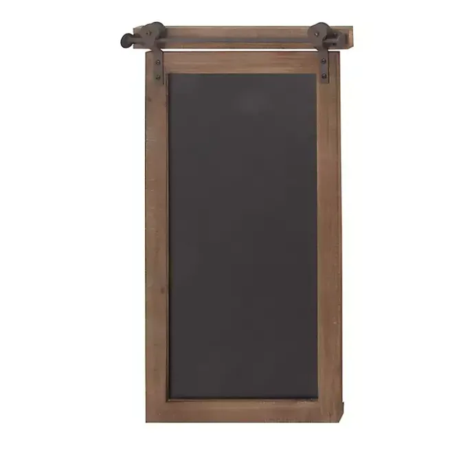 Discount Kirklands Home Long Wood and Metal Frame Chalkboard