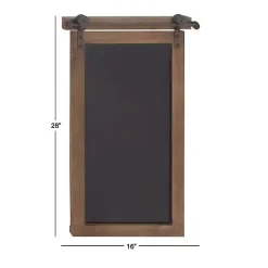Discount Kirklands Home Long Wood and Metal Frame Chalkboard