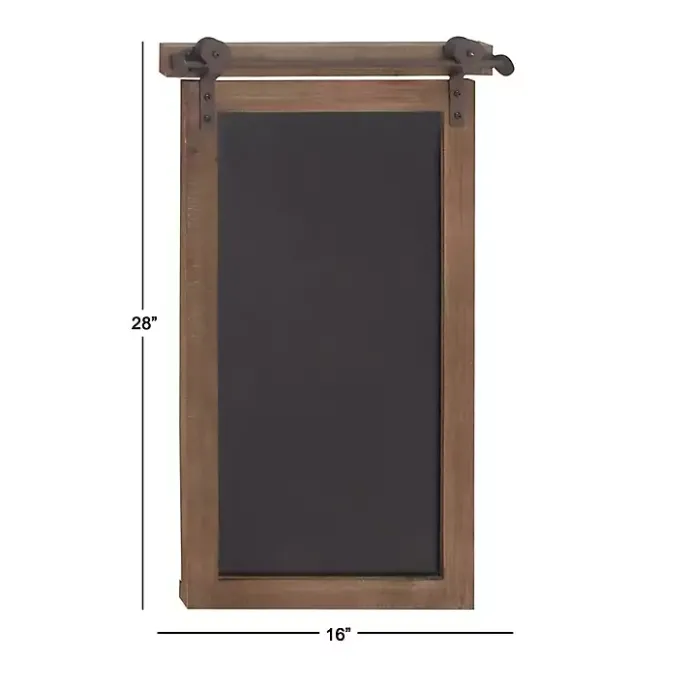 Discount Kirklands Home Long Wood and Metal Frame Chalkboard