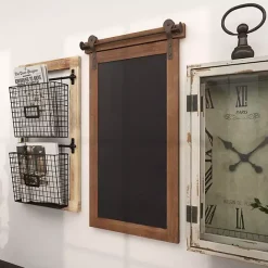 Discount Kirklands Home Long Wood and Metal Frame Chalkboard