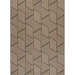 Sale Kirklands Home Lori Dark Gray Modern Geometric Outdoor Rug, 5x8