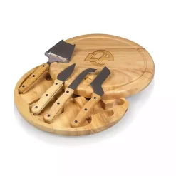 Kirklands Home Los Angeles Rams Cheese Board and Tool Set Tan