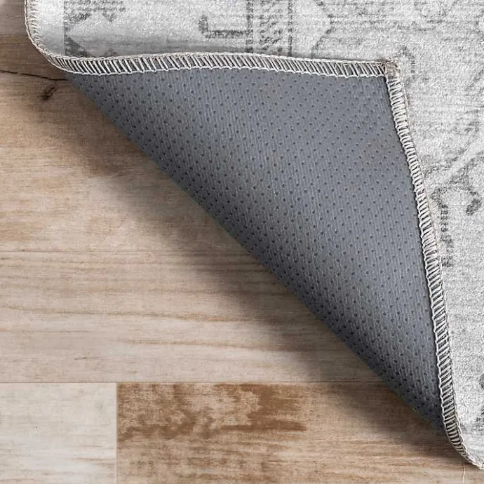 Best Kirklands Home Lottie Vintage Washable Area Rug, 5x8 Gray