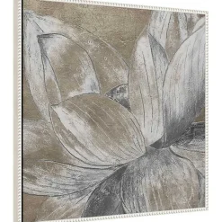 Clearance Kirklands Home Lotus Blossom Framed Canvas Art Print