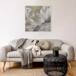 Clearance Kirklands Home Lotus Blossom Framed Canvas Art Print