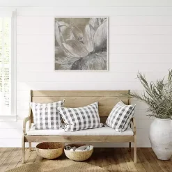 Clearance Kirklands Home Lotus Blossom Framed Canvas Art Print