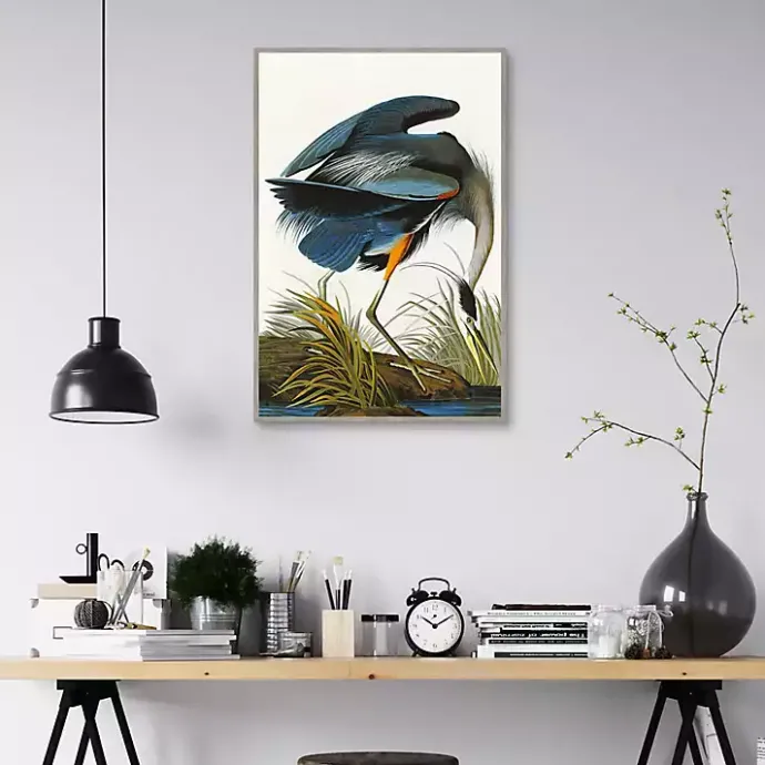 Online Kirklands Home Louisiana Heron Framed Canvas Art Print Multi