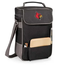 Discount Kirklands Home Louisville Cardinals Wine & Cheese Tote Black