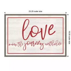 Outlet Kirklands Home Love The Journey Valentine's Framed Wall Art
