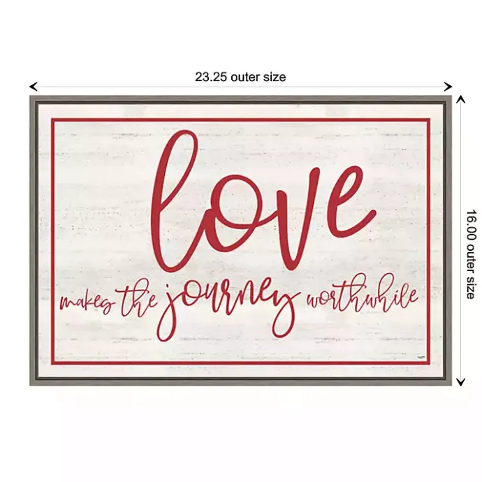 Outlet Kirklands Home Love The Journey Valentine's Framed Wall Art