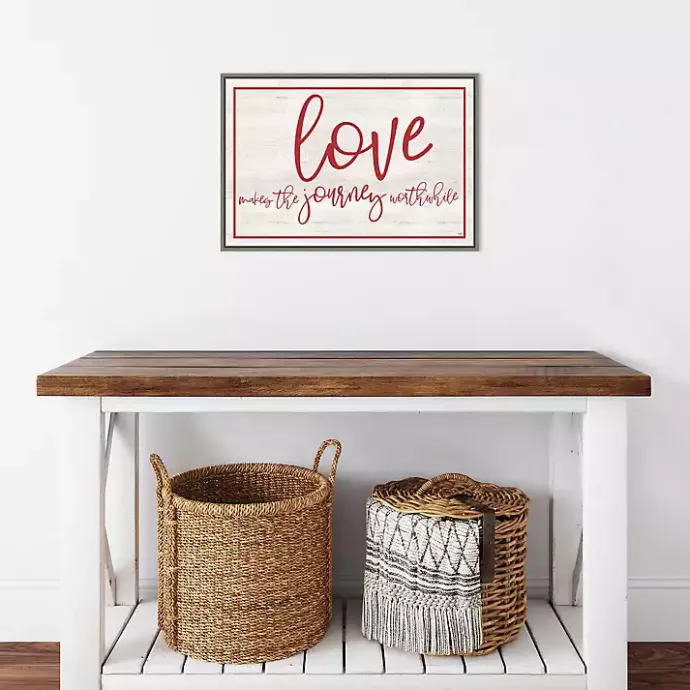 Outlet Kirklands Home Love The Journey Valentine's Framed Wall Art