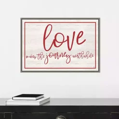 Outlet Kirklands Home Love The Journey Valentine's Framed Wall Art