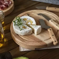 Sale Kirklands Home LSU Tigers Cheese Board and Tool Set Tan