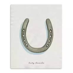 Best Kirklands Home Lucky Horseshoe Canvas Art Print