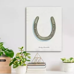 Best Kirklands Home Lucky Horseshoe Canvas Art Print