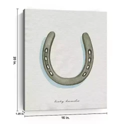 Best Kirklands Home Lucky Horseshoe Canvas Art Print