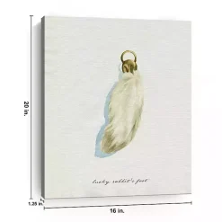 Best Kirklands Home Lucky Rabbit's Foot Canvas Art Print