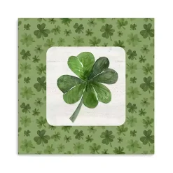 Clearance Kirklands Home Lucky Shamrock Canvas Art Print