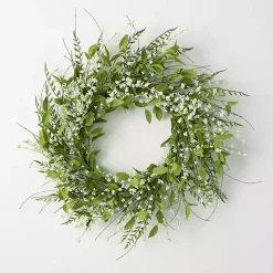 Discount Kirklands Home Lush Leaf and Berry Wreath
