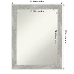 Best Kirklands Home Lyndon Dove Gray Wood Framed Mirror